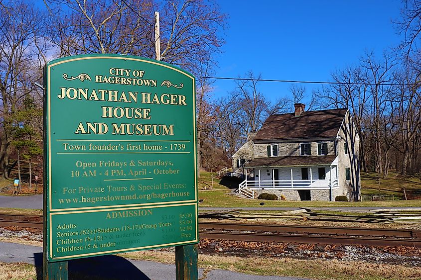 Jonathan Hager House and Museum at Hagerstown, Maryland