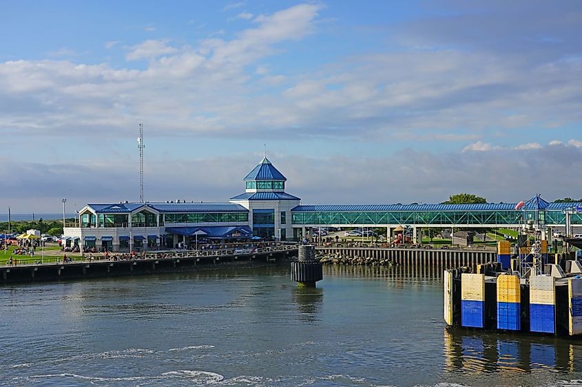 The terminal of Cape may-Lewes Ferry in Cape May, New Jersey